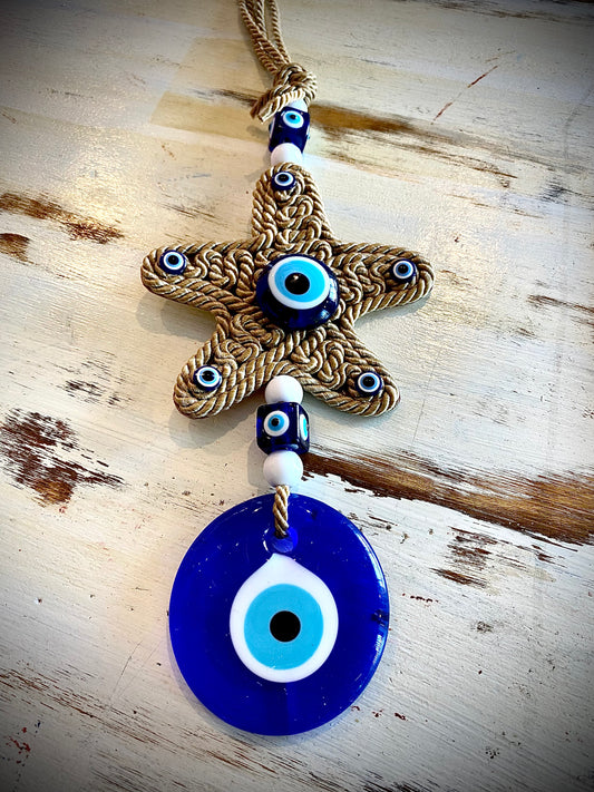 Starfish Evil Eye Hanger