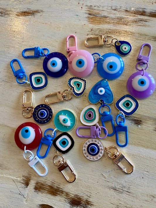 Evil Eye Keyring Oval