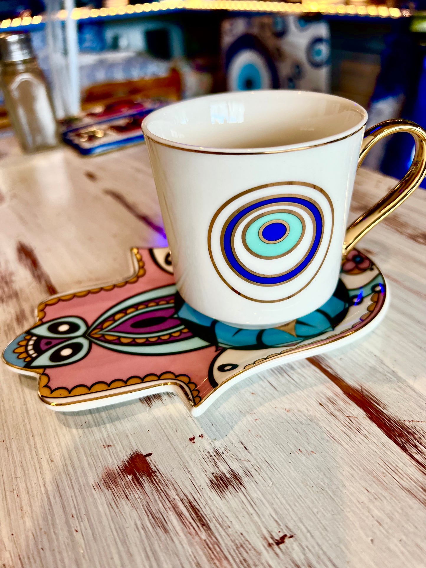 Pink Coffee Cup and Saucer set