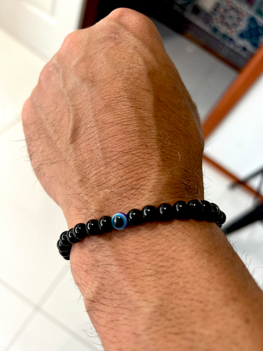 Mens Bracelets - BLACK Slim