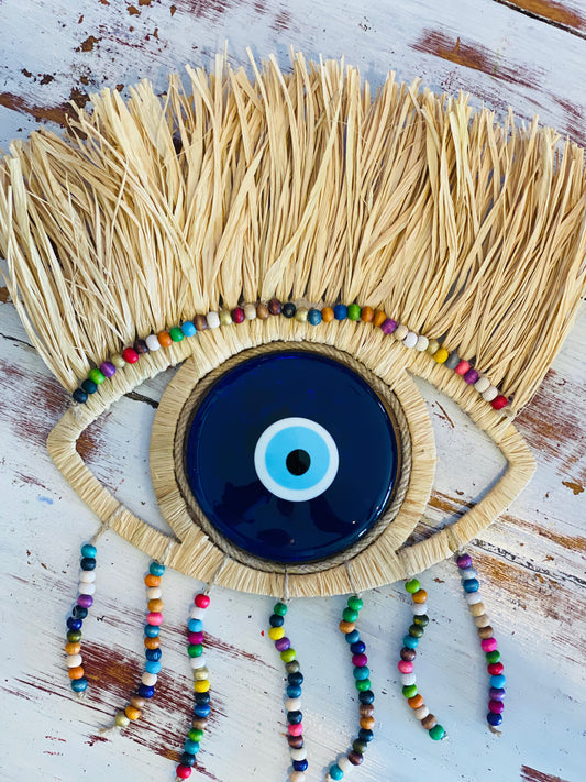 Evil Eye Hay Wall Hanger