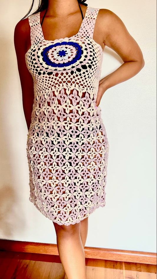 Evil Eye Crochet Dress