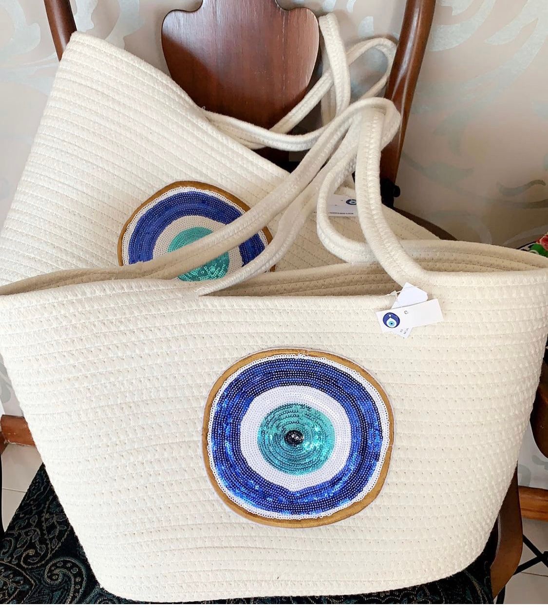 Large Evil Eye Bag