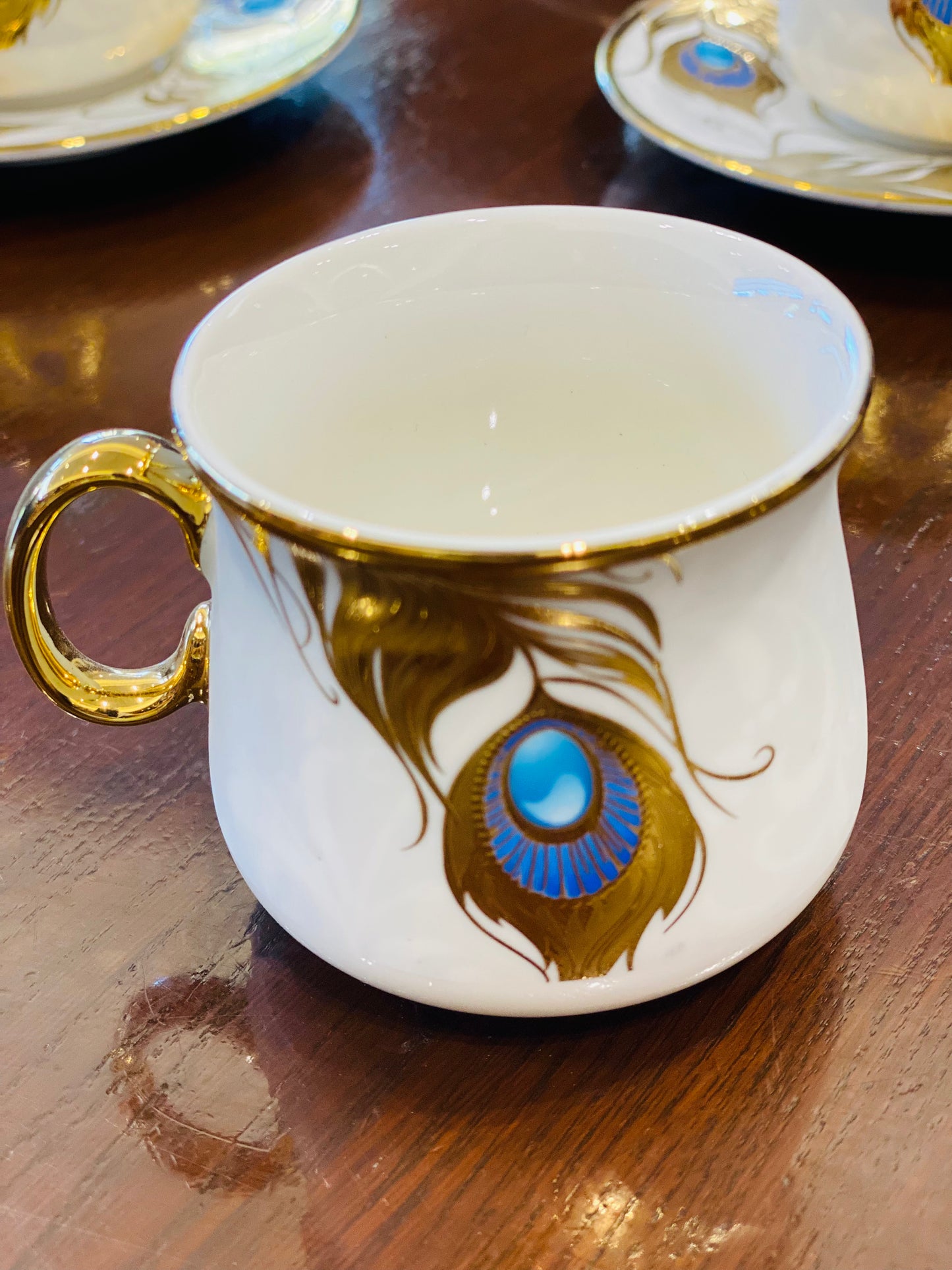 Feather Evil Eye Expresso Coffee Set