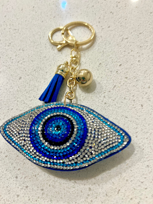 Large Evil Eye Key Ring