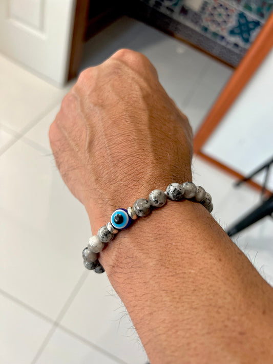 Mens Bracelets Grey